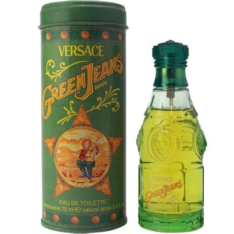 versace green jeans oil